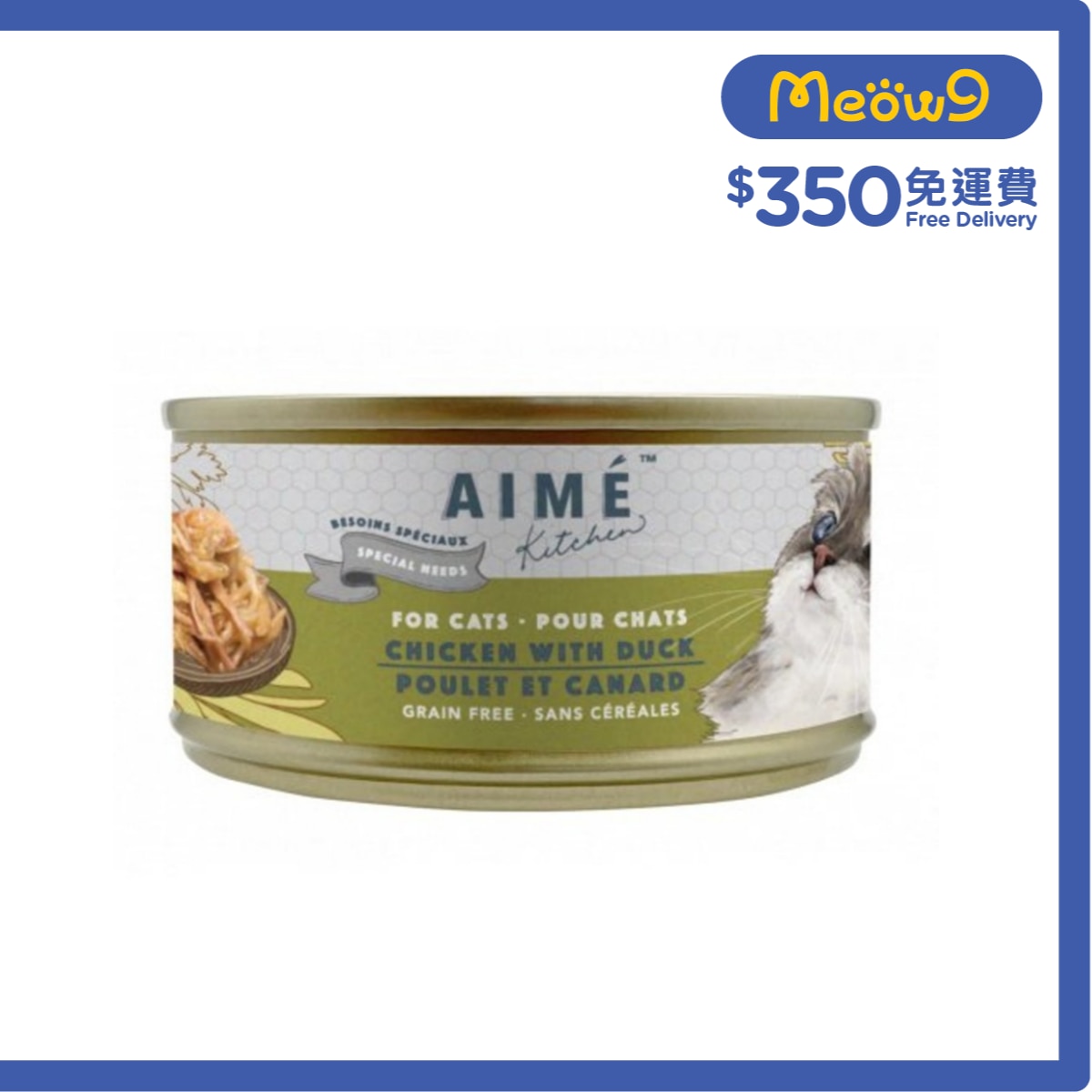 AIME KITCHEN 頂級雞燴鮮鴨肉 老貓主食罐頭 無穀物獨特營養 (75g) Aime Kitchen 貓罐頭 image
