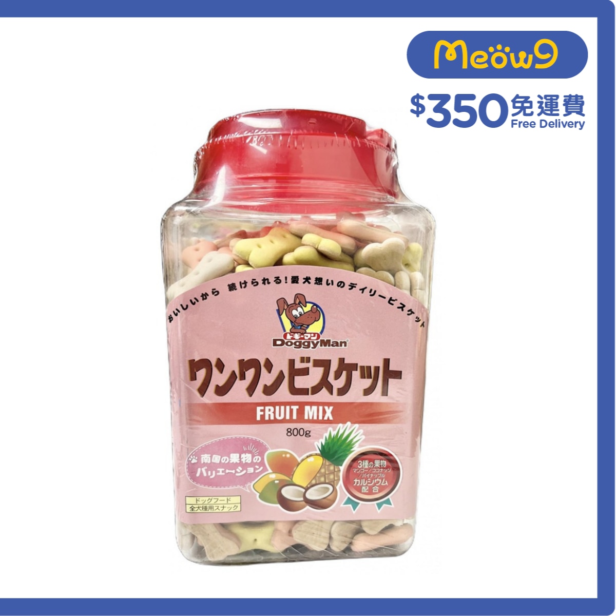 DOGGYMAN New Bowwow Fruit Mix Biscuit (800g) Dog Snack- DoggyMan