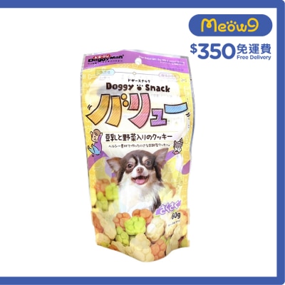 豆奶野菜腳印型潔齒餅 (60g) - DoggyMan