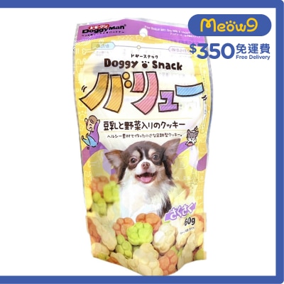 DOGGYMAN 豆奶野菜腳印型潔齒餅 (60g) - DoggyMan