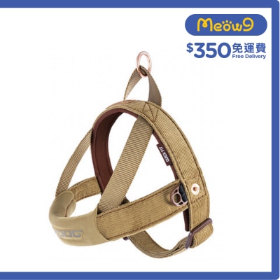 快套式胸背帶 - 燈心絨 (XS) 犬用 - Ezydog