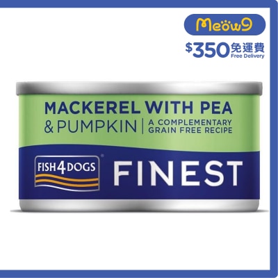 FISH4DOGS - 鯖魚,豌豆,南瓜 狗罐頭 (85g) - FISH4DOGS