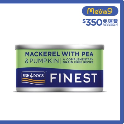 FISH4DOGS - 鯖魚,豌豆,南瓜 狗罐頭 (85g) - FISH4DOGS