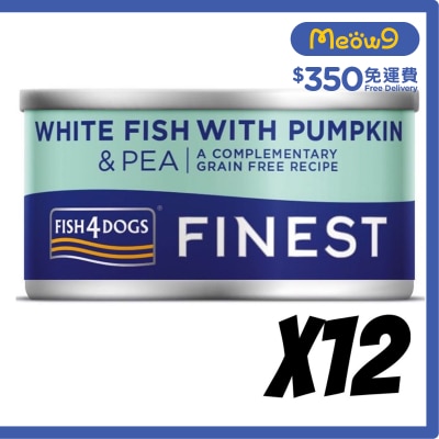 FISH4DOGS - 深海魚,南瓜,碗豆 狗罐頭(85gx12) - FISH4DOGS