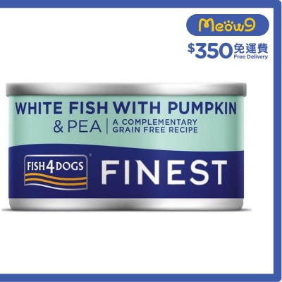 FISH4DOGS 深海魚,南瓜,碗豆 狗罐頭 (85g) - FISH4DOGS