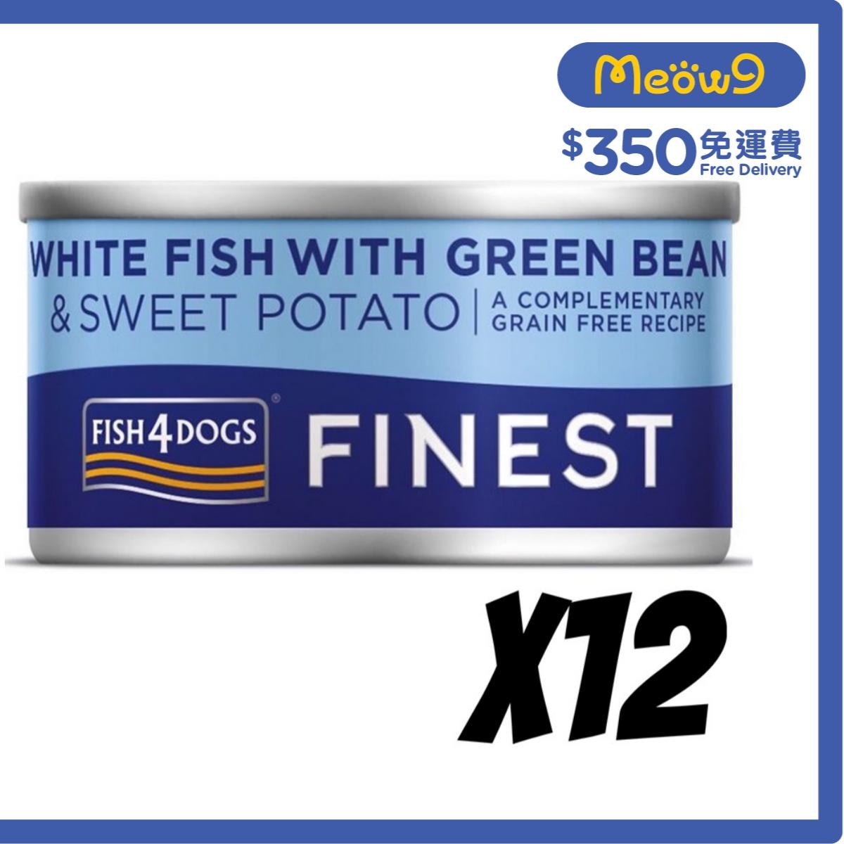FISH4DOGS 深海魚,青豆,甜薯 狗罐頭(85gx12) - FISH4DOGS