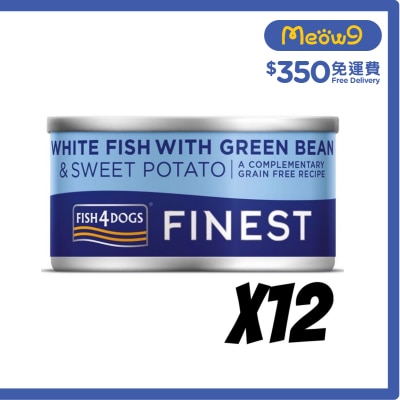 FISH4DOGS - 深海魚,青豆,甜薯 狗罐頭(85gx12) - FISH4DOGS