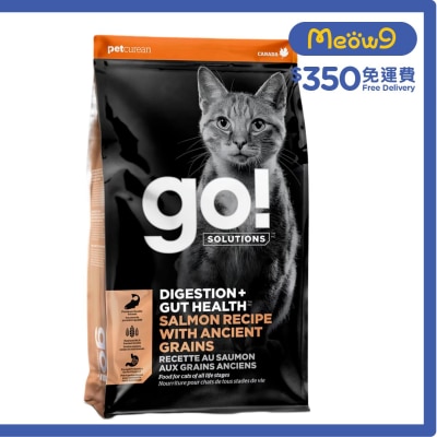 GO! SOLUTIONS [腸胃保健系列]古早穀物&三文魚 全貓糧 (8lb) - GO! SOLUTIONS