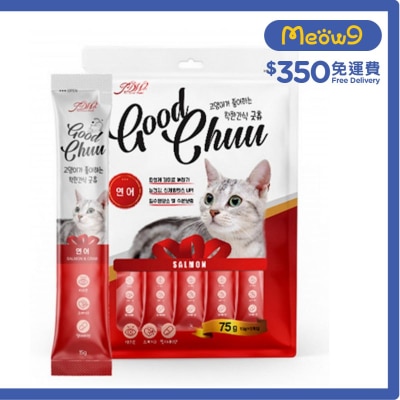 GOOD CHUU Salmon Paste Cat Treat (15gx5pcs)- Good Chuu