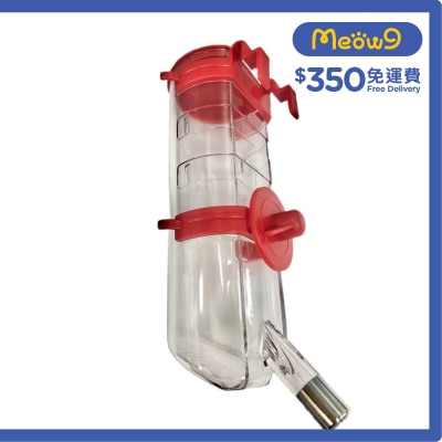 禾其 寵物掛籠防漏飲水器(L) *紅*全貓犬種適用 (16mm, 500ml) - 禾其
