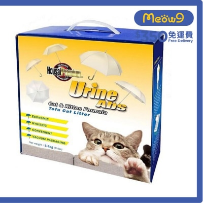 HOUSAI Urine Abs (New) Tofu Cat Litter (3.6KG)- Housai