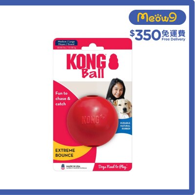 KONG 實心球狗玩具 (Size L, 3") - KONG