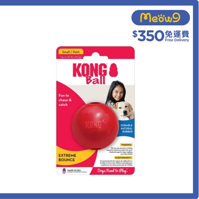 KONG Ball with Hole (Size S, 2.5'')- KONG