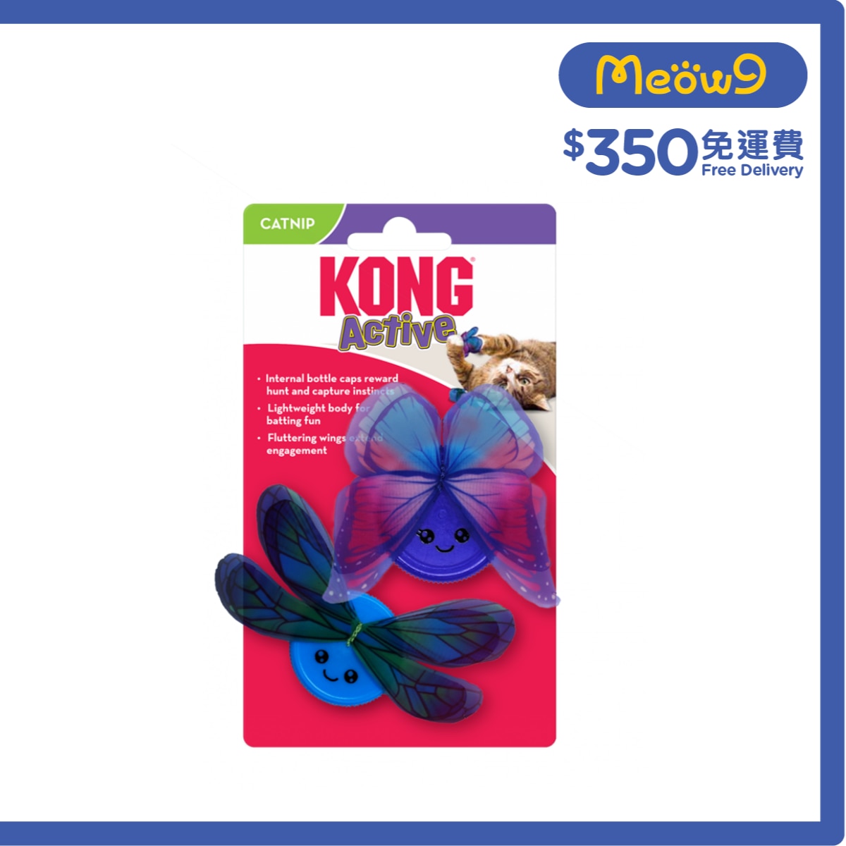 KONG 蝴蝶型貓玩具 - KONG