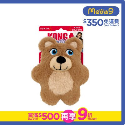 KONG 咇啵毛毛熊狗玩具(6.5"x5.5") - KONG