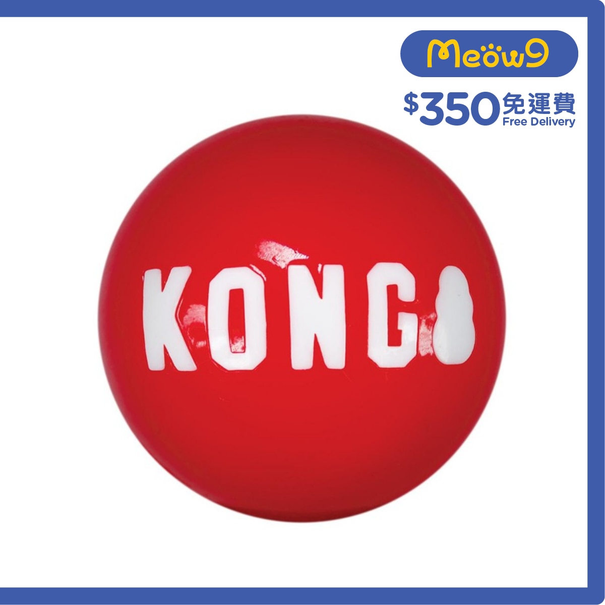 KONG 發聲彈彈球狗玩具(Size L, 3.25") - KONG