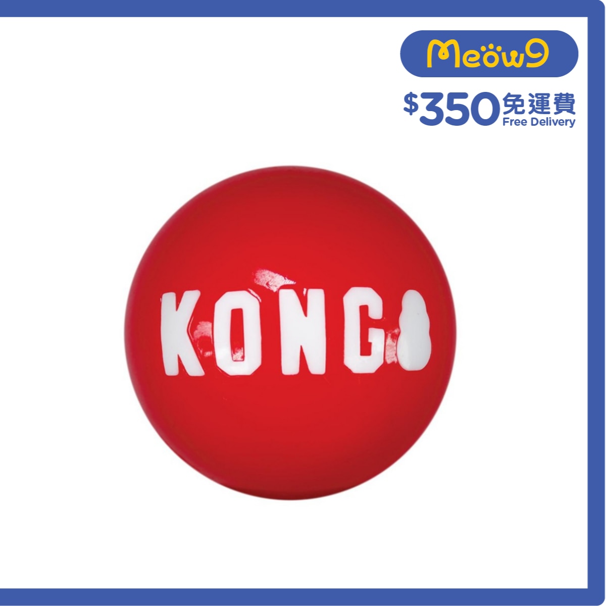 KONG 發聲彈彈球狗玩具(Size M, 2.5") - KONG
