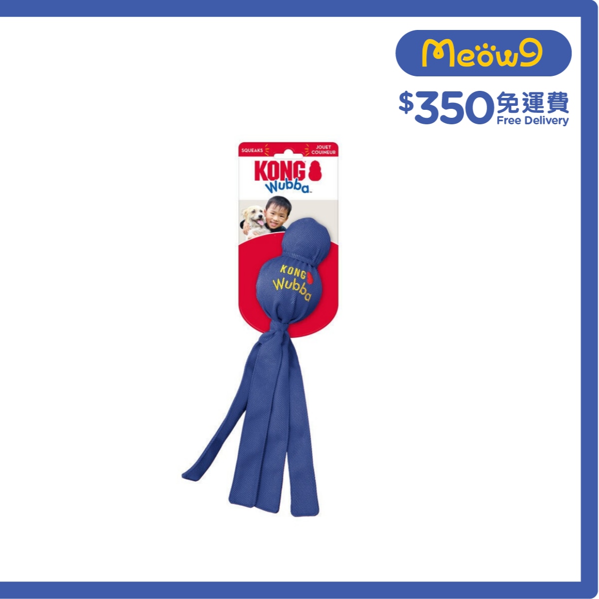 KONG Wubba (Size L, 13'' x 3.75'' Random Color) Dog Toy  - KONG