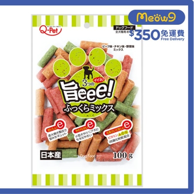 九州 [旨eee!]雜菜 + 肉切條 (100g)狗小食 - 九州