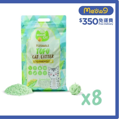 MAGIC CAT [8包箱裝優惠]綠茶味 天然玉米豆腐貓砂 (6L x8) - MAGIC CAT