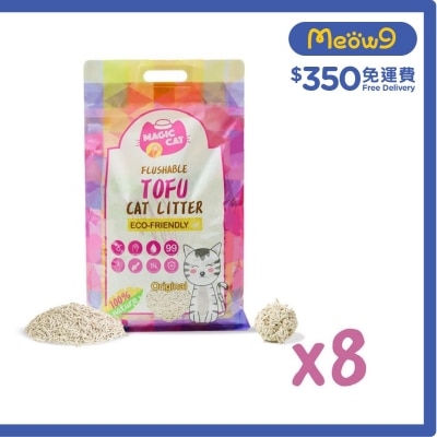 MAGIC CAT [8包箱裝優惠]原味 天然玉米豆腐貓砂 (6L x8) - MAGIC CAT
