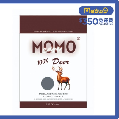 MOMOCARE 貓狗凍乾小食 - 鹿肉粒 (30g) - MOMOCARE