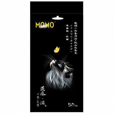 MOMOCARE Cute Pet Guardian - Cat Meat Paste Crocodile + Oyster (Heart, Trachea) (15g x 5)- MOMOCARE