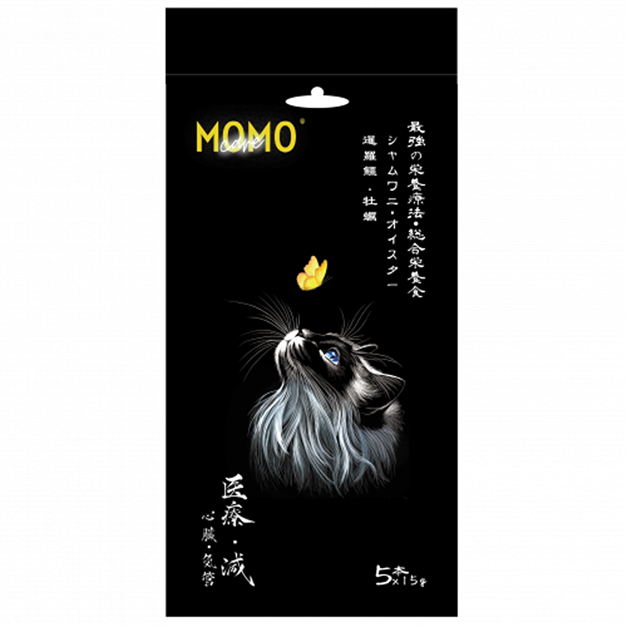 MOMOCARE Cute Pet Guardian - Cat Meat Paste Crocodile + Oyster (Heart, Trachea) (15g x 5)- MOMOCARE