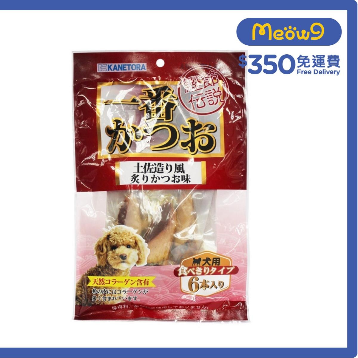 一番 鰹魚條 - 原味 狗用 (11g x6) 狗小食 - 金虎一番
