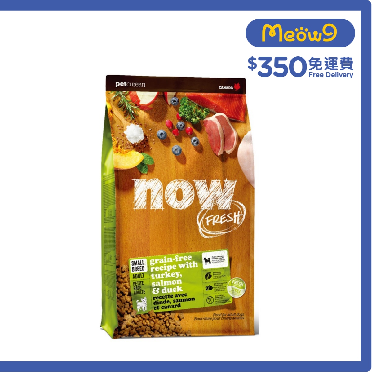 NOW FRESH 小型 成犬 火雞,三文魚,鴨肉 細粒狗糧 (12lb) - NOW FRESH