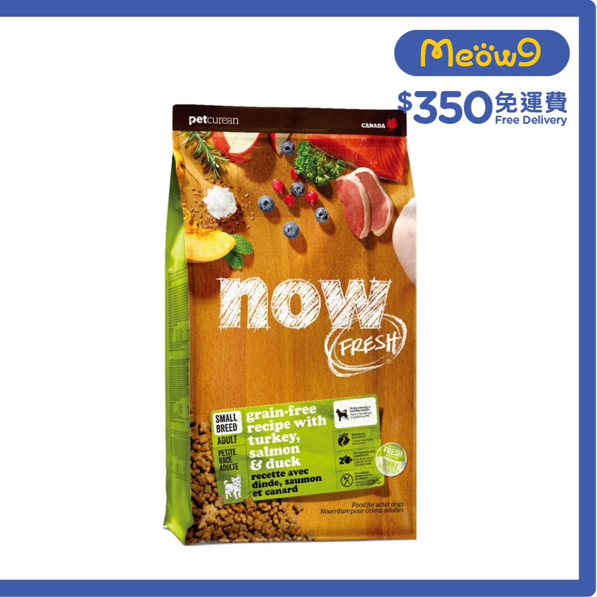 NOW FRESH 小型 成犬 火雞,三文魚,鴨肉 細粒狗糧 (22lb) - NOW FRESH