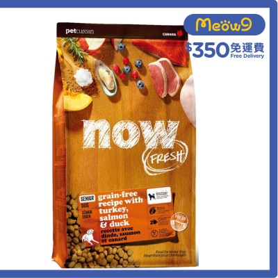 NOW FRESH SENIOR Dog - Turkey, Salmon, Duck Dog Food (3.5lb)- NOW FRESH