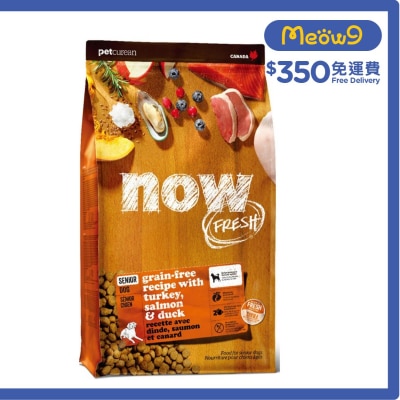 NOW FRESH SENIOR Dog - Turkey, Salmon, Duck Dog Food (12lb)- NOW FRESH
