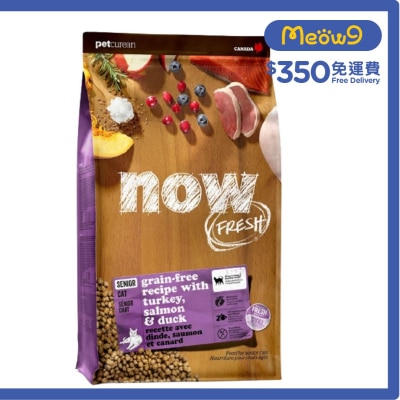 NOW FRESH 老貓 - 火雞,三文魚,鴨肉 貓糧 (3lb) - NOW FRESH