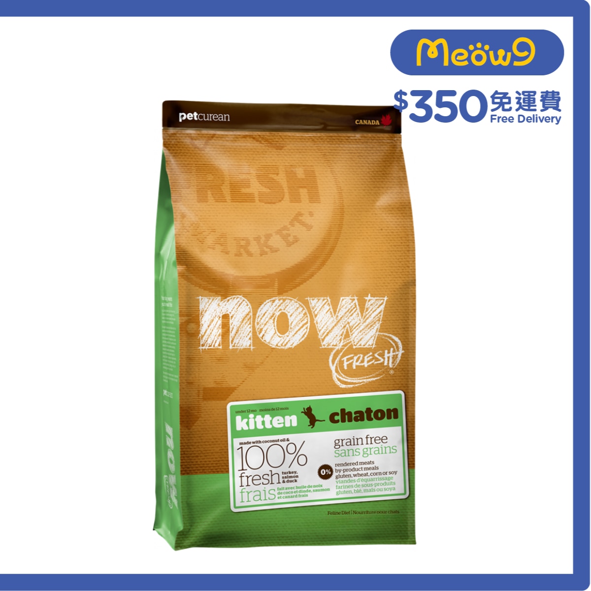 NOW FRESH 幼貓 - 火雞,三文魚,鴨肉 貓糧 (3lb) - NOW FRESH