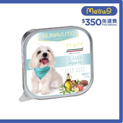 NUNAVUTO Italian Style Lamb & Apple Dog Alu Tray (100g)- NUNAVUTO