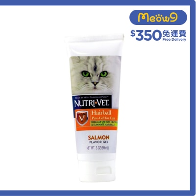 NUTRI-VET - Hairball Paw-Gel for Cats - Salmon Falvor (3oz/89ml)- NUTRI-VET