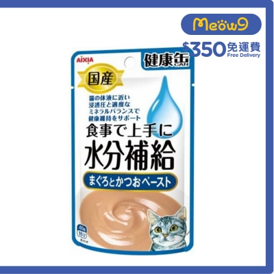 AIXIA 水份補給健康包-吞拿魚&鰹魚醬 貓小食 (40g) AIXIA