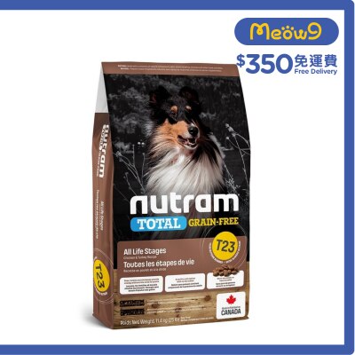 NUTRAM Total T23 Grain Free Chicken & Turkey Dog Food (11.4kg)  - nutram