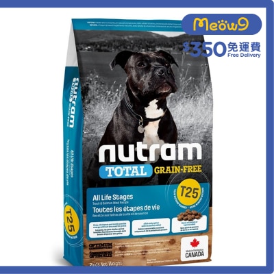 NUTRAM Total T25 Grain Free Trout & Salmon Dog Food (2kg)  - nutram