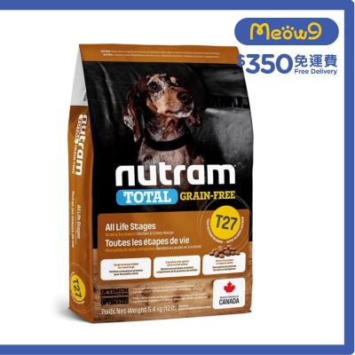 NUTRAM Total T27 小型犬無穀糧全犬*雞+火雞* (5.4kg) 狗糧 - nutram