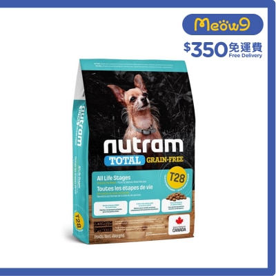 NUTRAM Total T28 Grain Free Trout & Salmon *Small Breed* (2kg) Dog Food- nutram