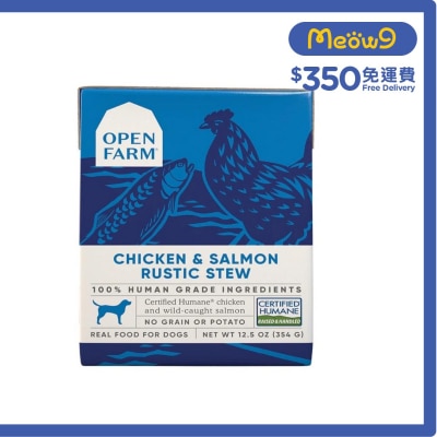 OPEN FARM Chicken & Salmon Rustic Blend Dog Wet Food (12.5oz)- OPEN FARM