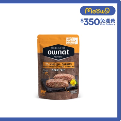 OWNAT 雞肉 & 蝦 (85g) 貓濕糧 ownat image