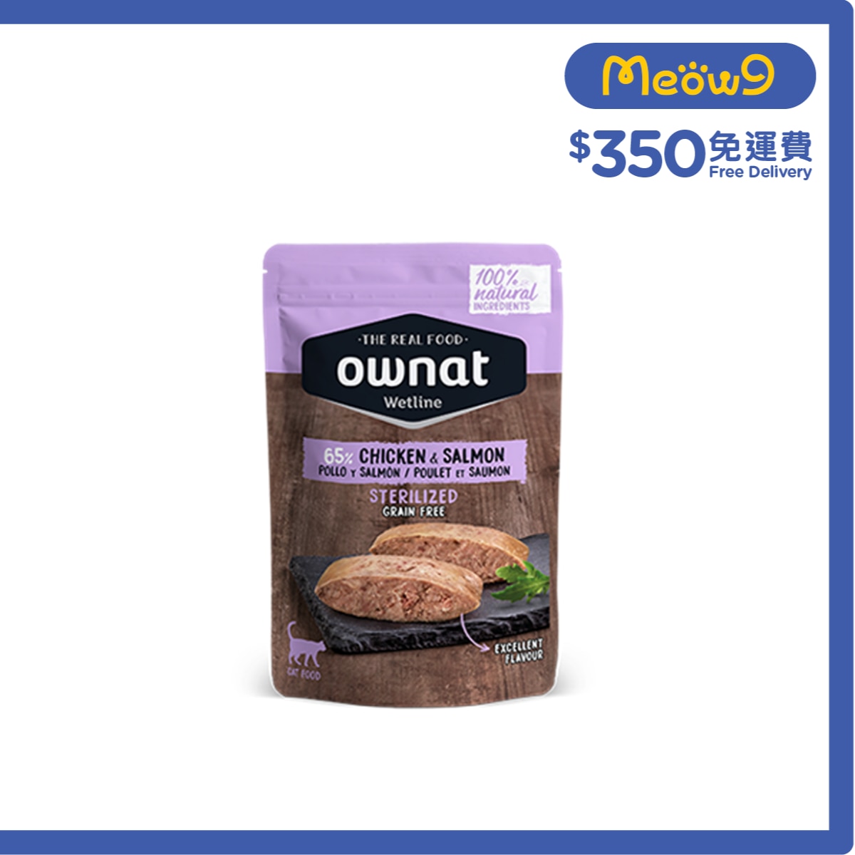 OWNAT 雞肉 & 三文魚 (85g) 絕育貓濕糧 - ownat