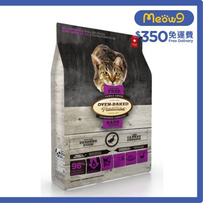 OVEN-BAKED TRADITION - 無穀物鴨肉全貓配方 (10lb) 貓糧 - OVEN-BAKED Tradition