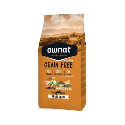 OWNAT Grain Free Adult - Lamb (3kg) Dry Dog Food- ownat