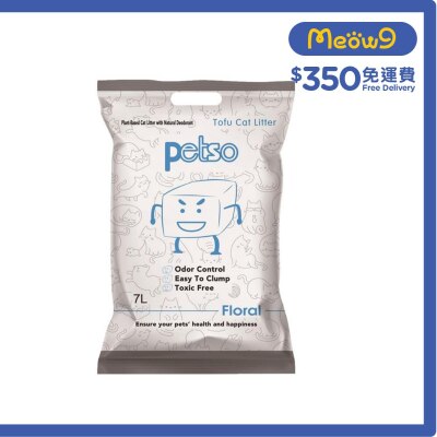PETSO Tofu Cat Litter - Floral (7L)- petso