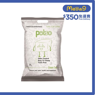 PETSO Tofu Cat Litter - Green Tea (7L)- petso