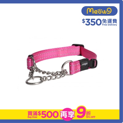 ROGZ Utility Control Collar Chain (M) Pink- Rogz